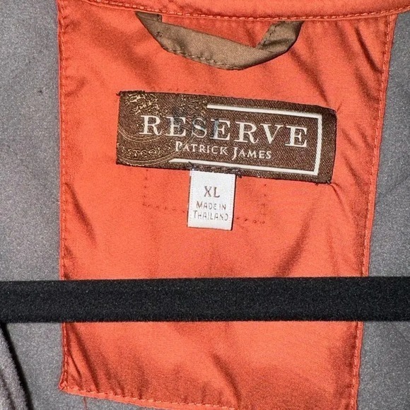Reserve Patrick James Quilted Puffer Vest Rust Orange XL hunting style - Picture 3 of 8